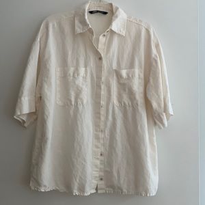 Zara linen shirt